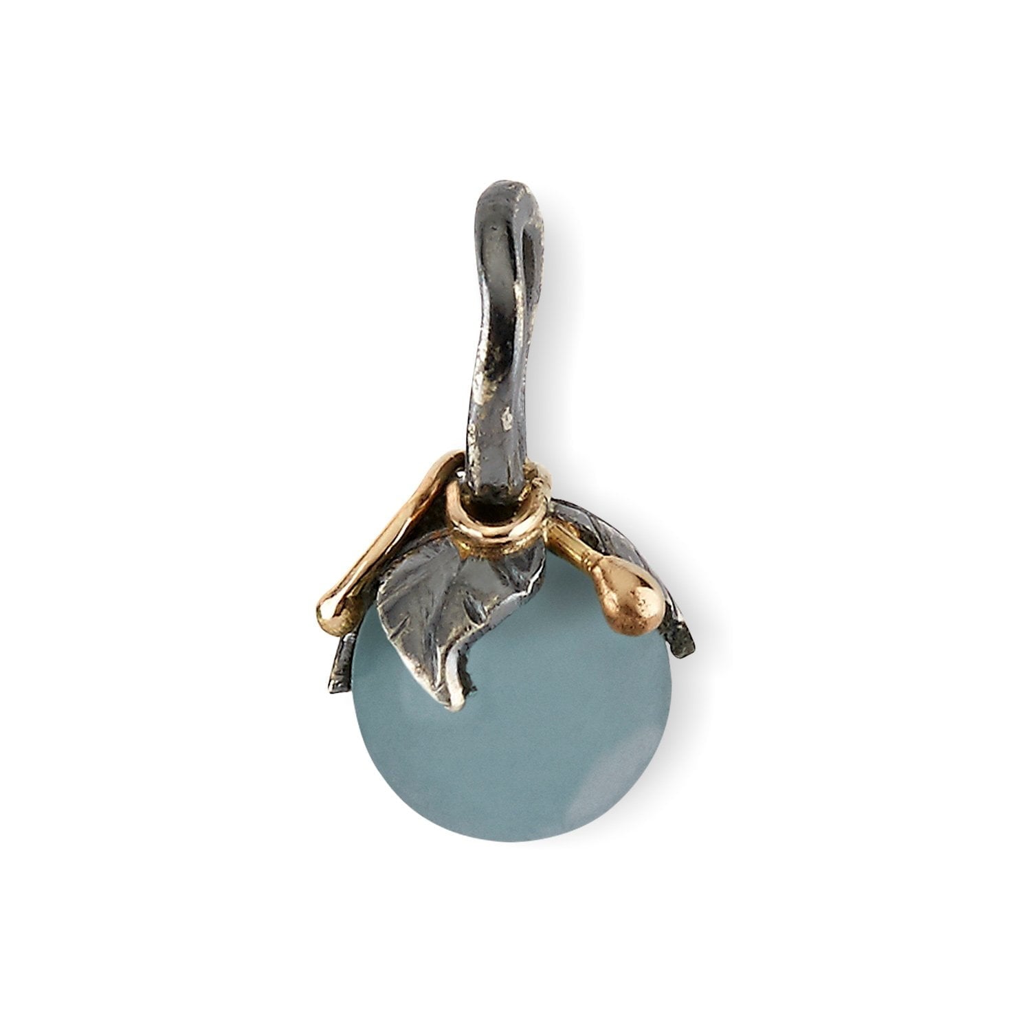Urban Leaf Drop Aquamarine Vedhæng (S) – Smykke i sølv fra ByBirdie – Varenr. 5090184F