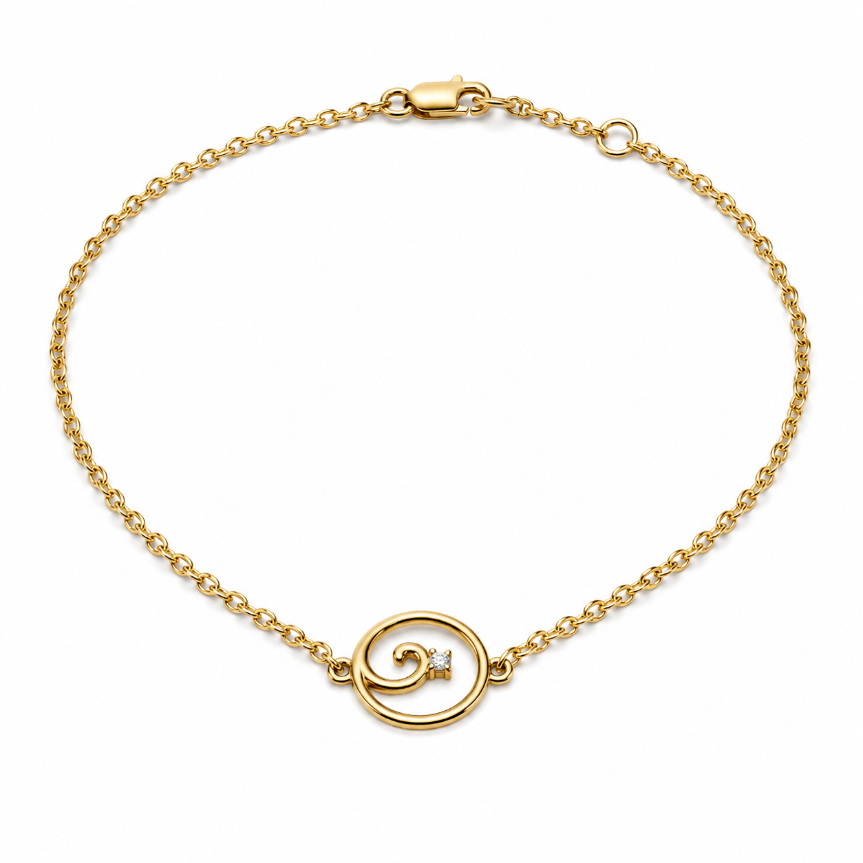 Blomster Jewelery armbånd M. Diamant 14KT.