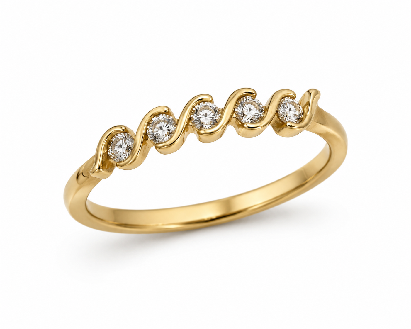 Laxmi 14kt Wave Alliance Ring