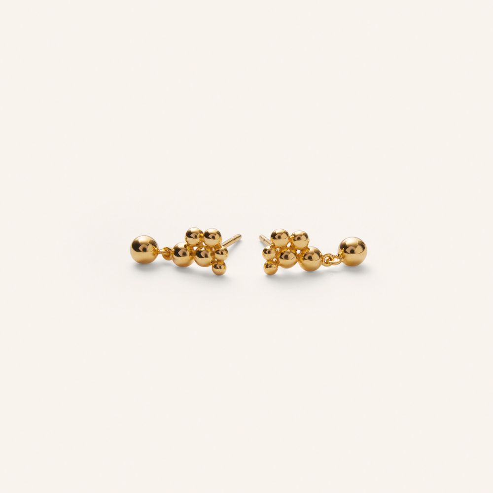 Pernille Corydon Pebble Earrings Forgyldt