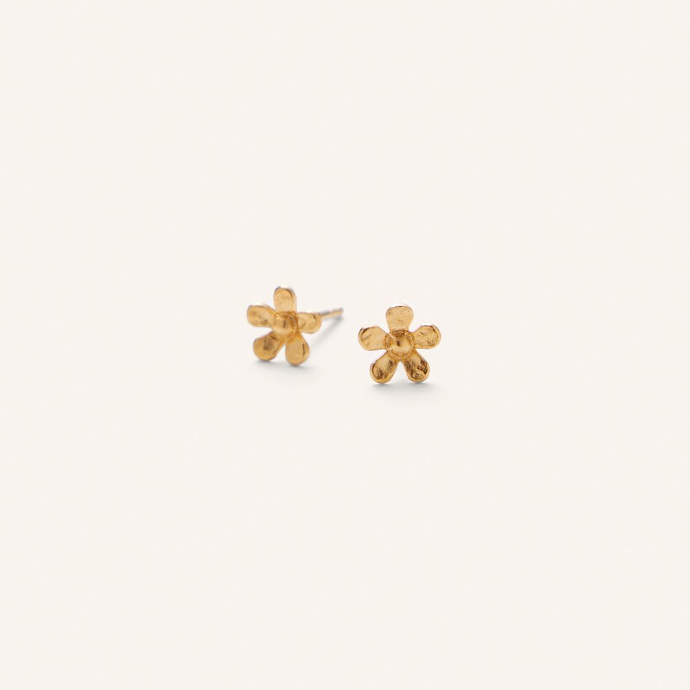 Pernille Corydon Mini Wild Poppy Earsticks Forgyldt
