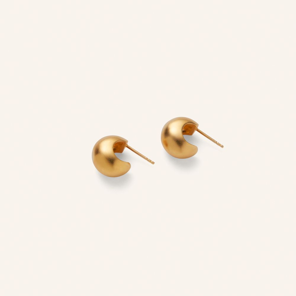 Pernille Corydon Small Echo Hoops Forgyldt