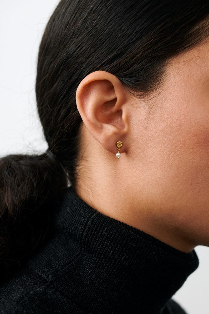 Pernille Corydon Ocean Nature Earsticks Forgyldt
