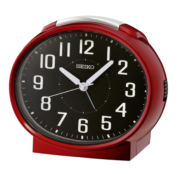 Seiko vækkeur QHK059R i rød og sort