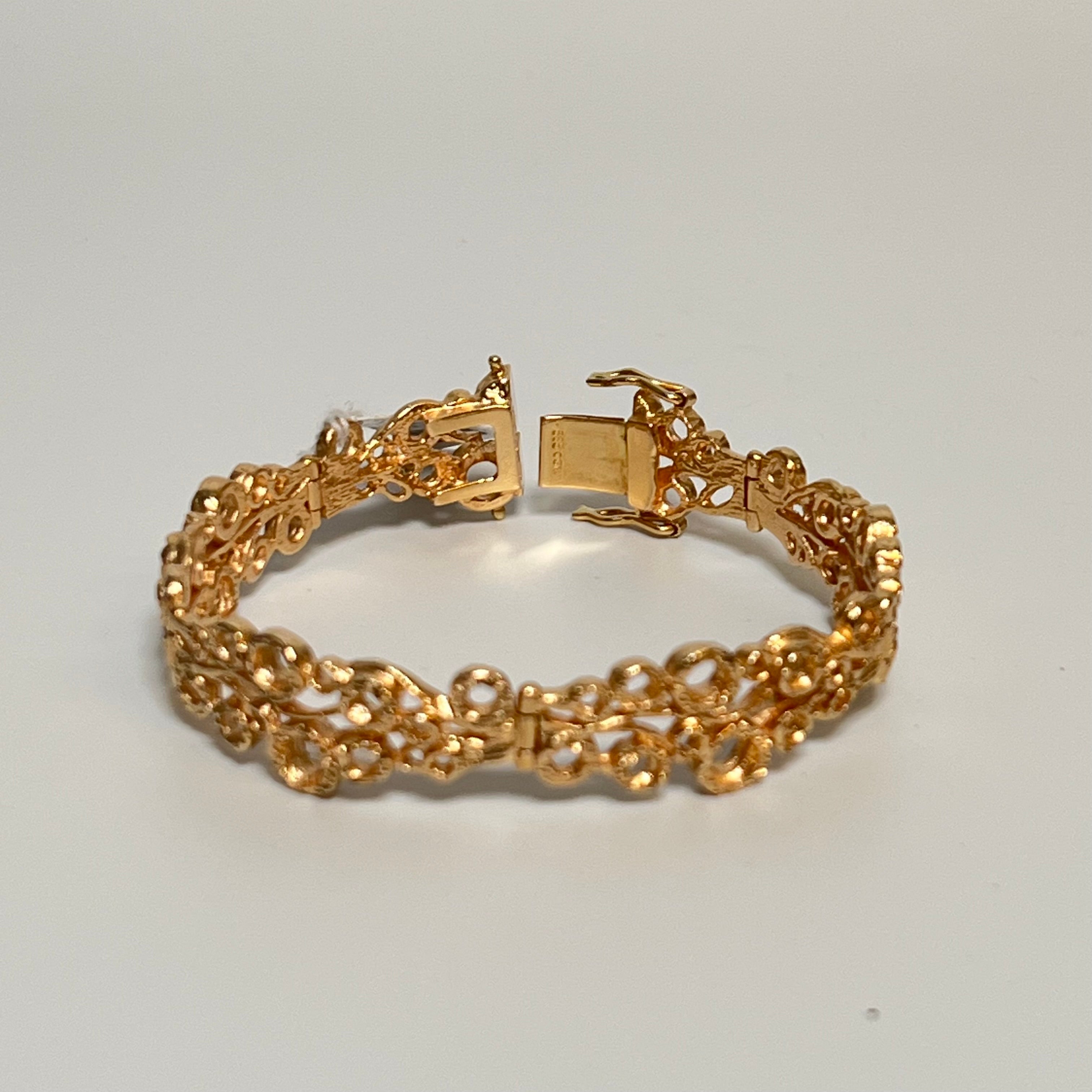 Armbånd massivt 14kt