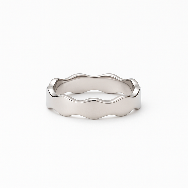 Hvidguld ring 14kt - str 54