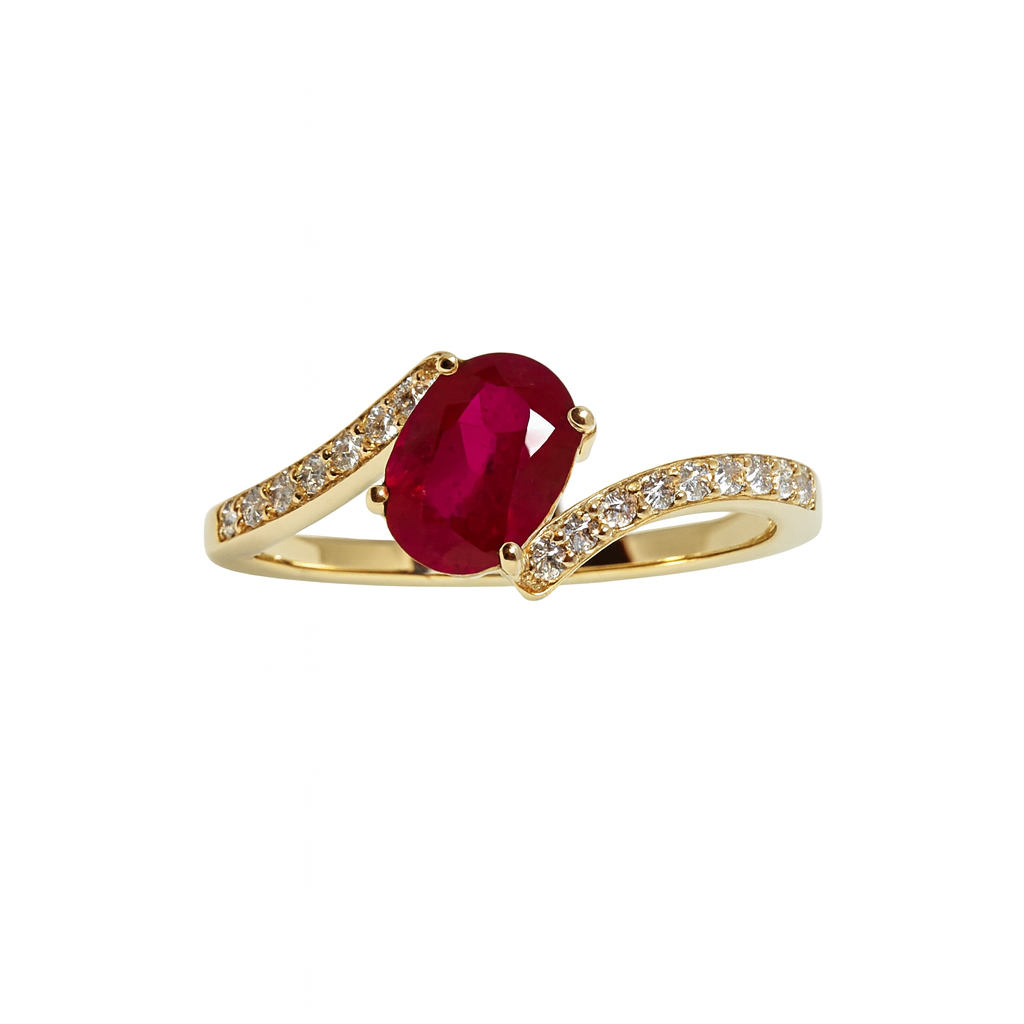 Blomster Ring M. Rubin 14KT. - str 58