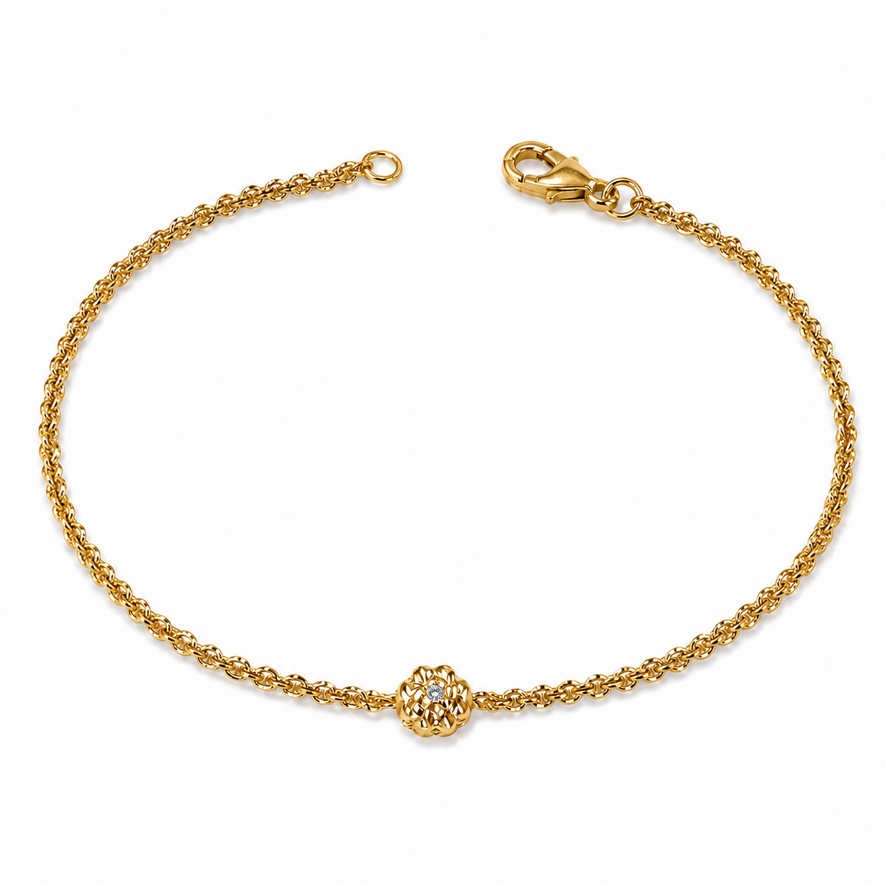 Lene Visholm Armbånd 14 kt Rødguld Diamant 0,01 ct B600-10RG billede 1