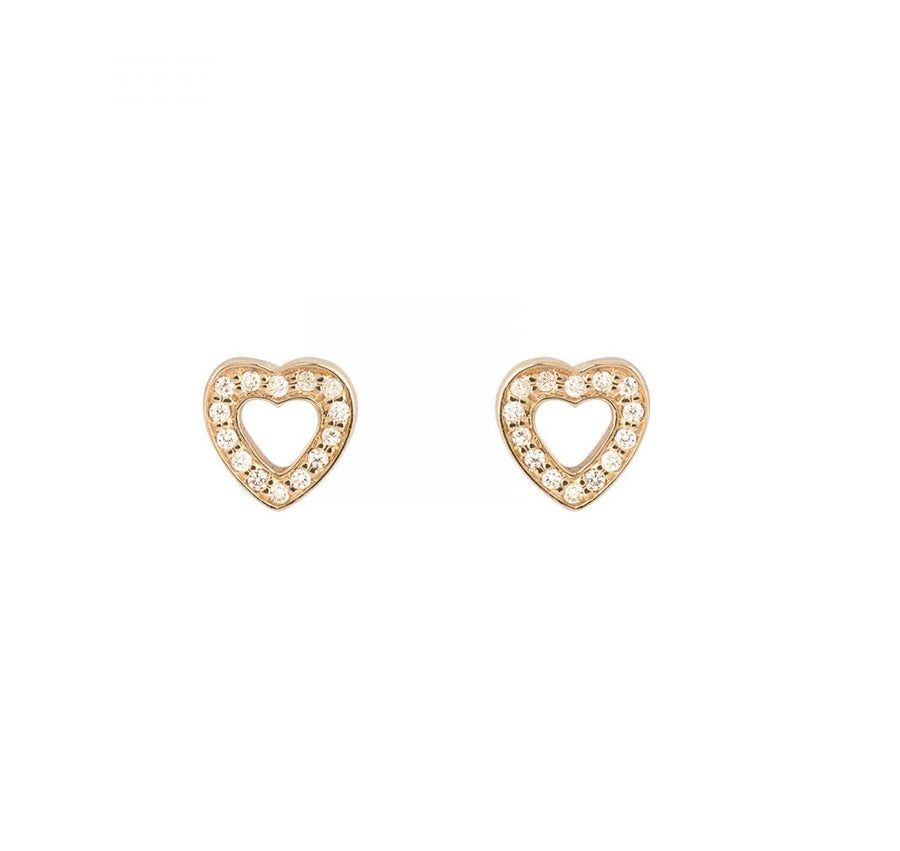 Lene Visholm Ørestikker Rødguld Diamant 0,12 ct E669RG billede 1