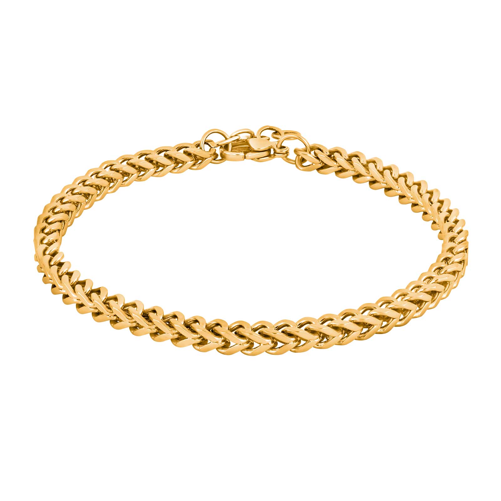 SON armbånd steel IP gold blank 18+2cm, box-chain – Armbånd i sølv fra SON of NOA – Varenr. '80890102818