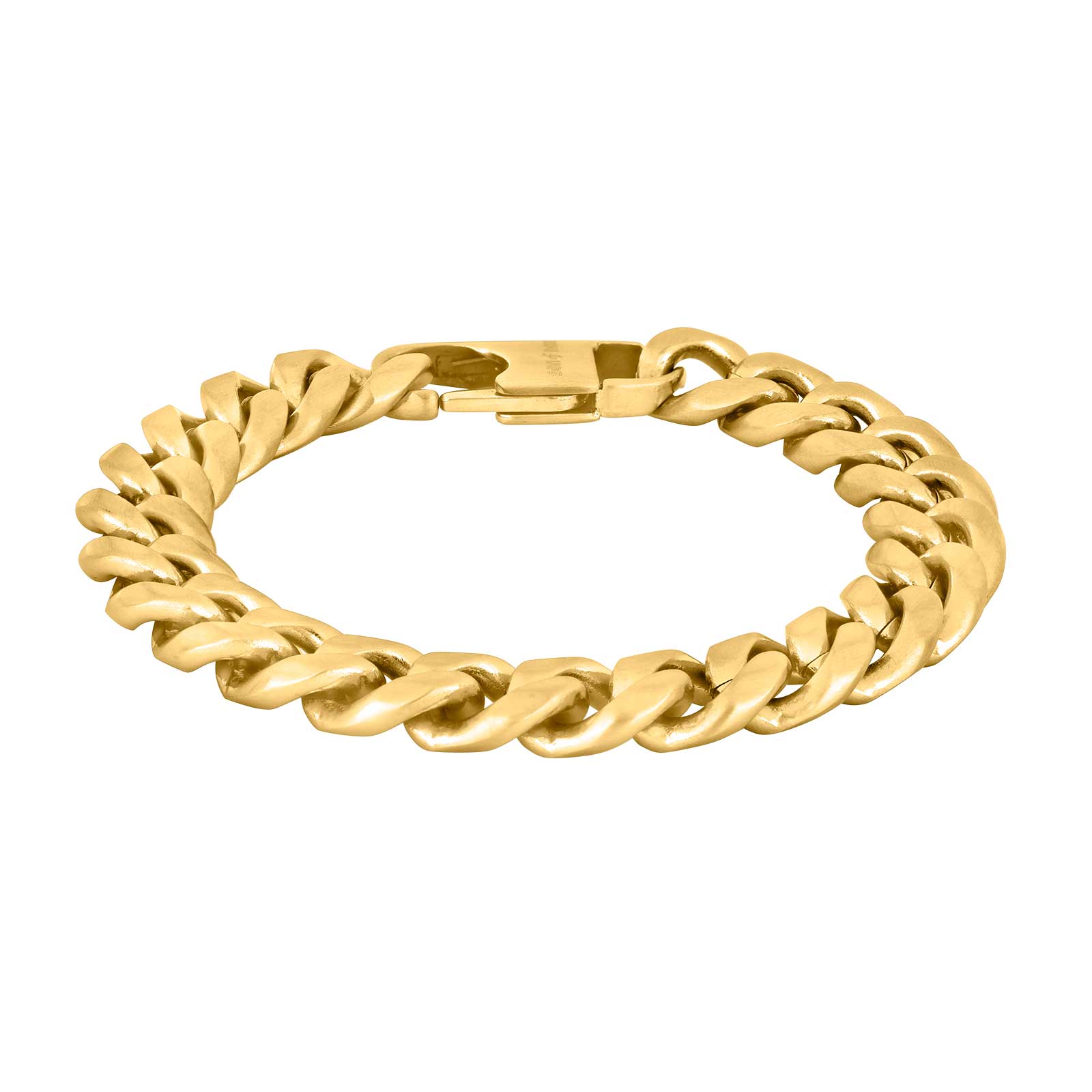 SON armbånd steel IP gold børstet 19cm – Armbånd i sølv fra SON of NOA – Varenr. '80890162819
