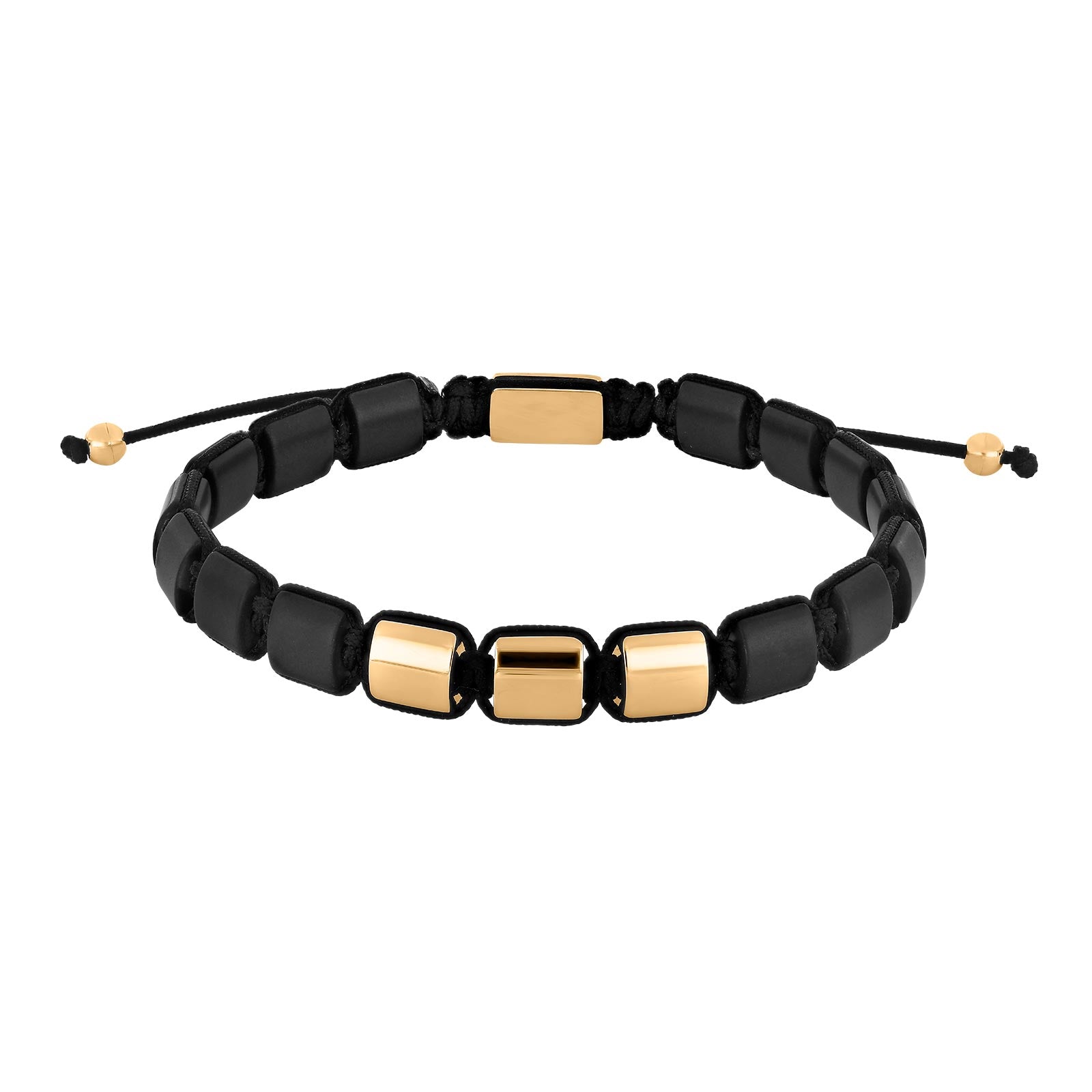 SON armbånd steel IP gold square – Armbånd i sølv fra SON of NOA – Varenr. '80890182823