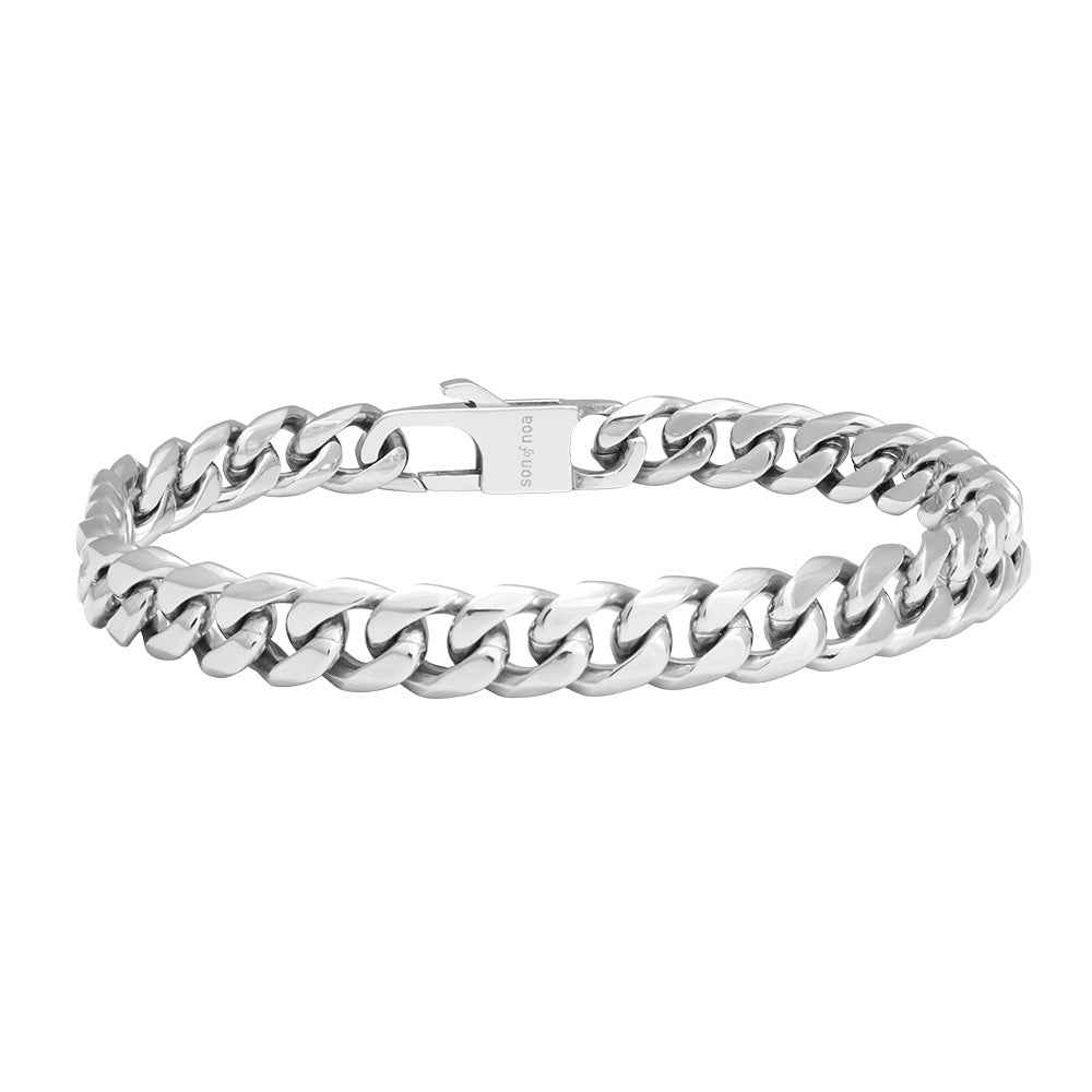 SON armbånd stål blank 23cm 23 – Armbånd i sølv fra SON of NOA – Varenr. '80930022723