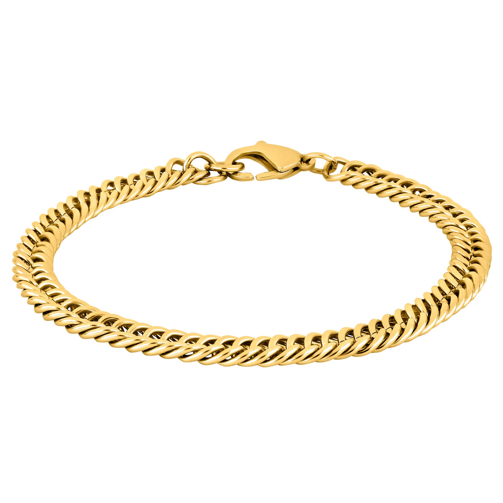SON  armbånd stål blank 19cm IPGold 19 – Armbånd i sølv fra SON of NOA – Varenr. '80930092819