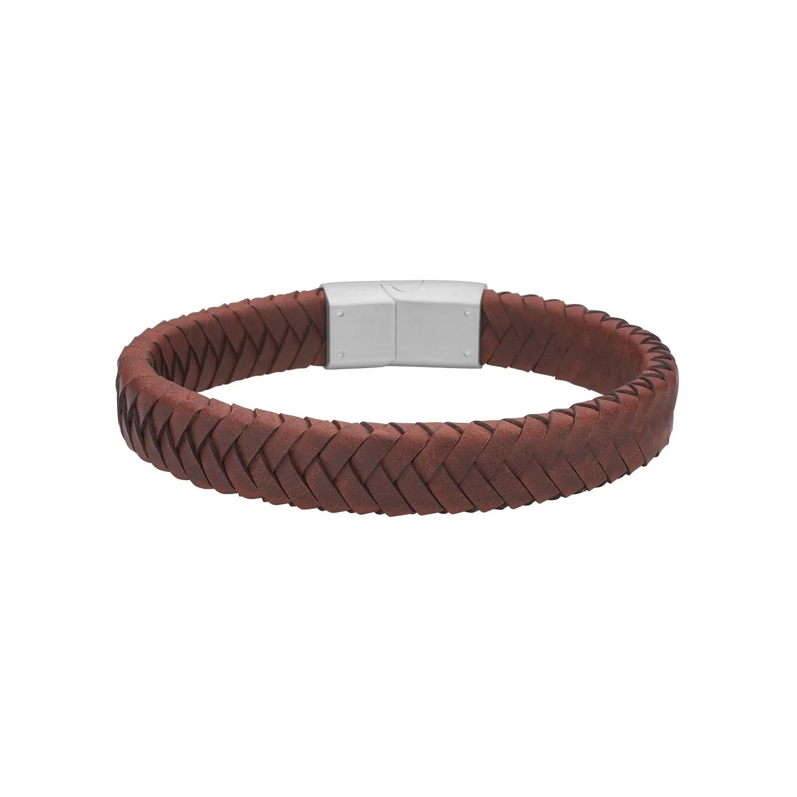 SON armbånd brun kalveskind 19cm