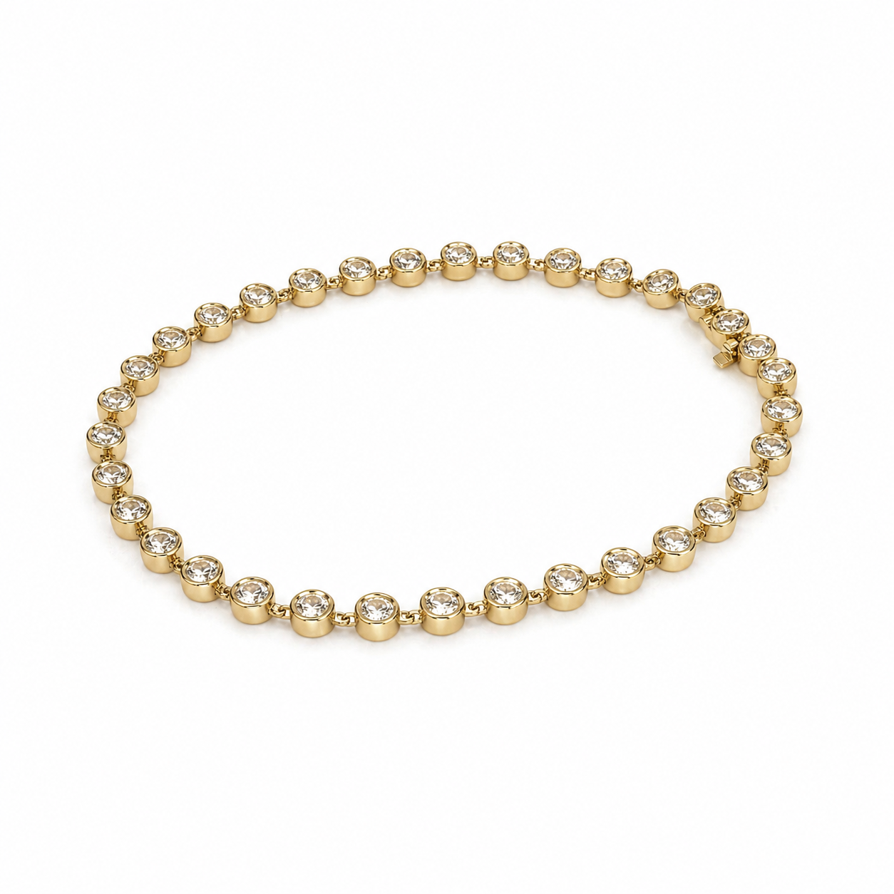 Solaris lab. diamond - 14Kt Tennis Armbånd 3,20ct - 17cm