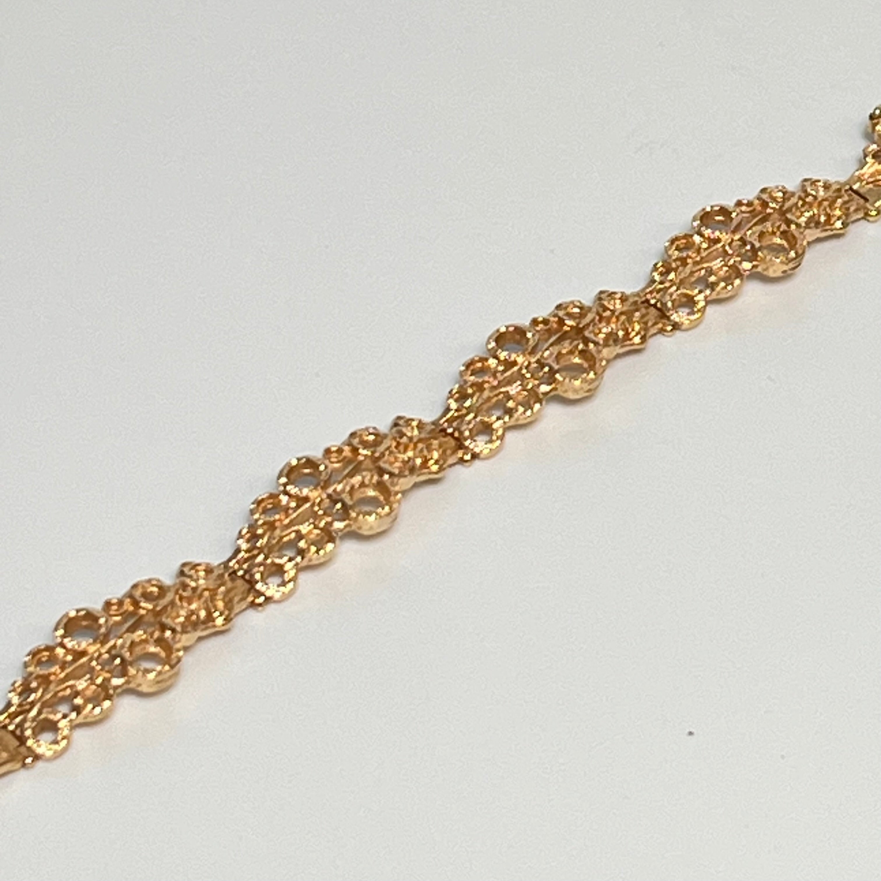 Armbånd massivt 14kt