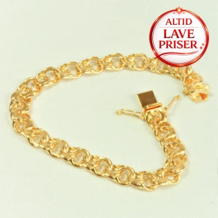 BNH 8Kt Guld Bismark armbånd 17cm