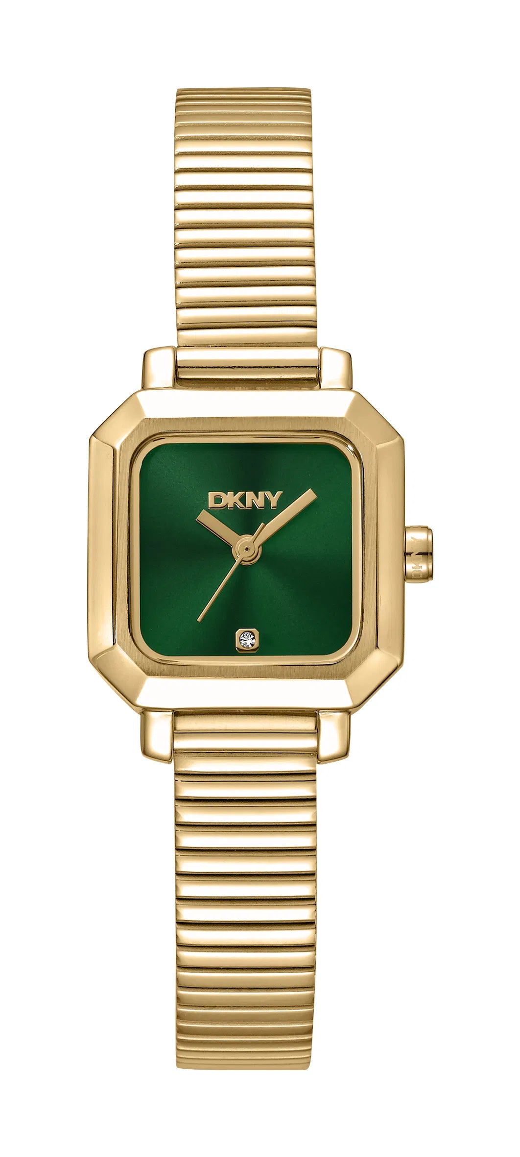 DKNY D. Everyday dameur DK1L123M0045 – kvadratisk double med mesh-lænke, mineralglas og elegant New York-design fra DKNY.