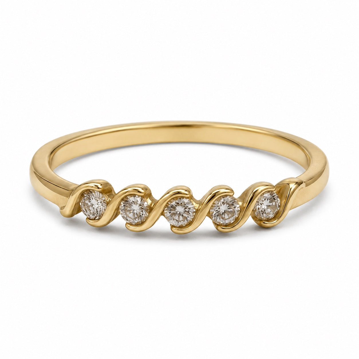 Laxmi 14kt Wave Alliance Ring