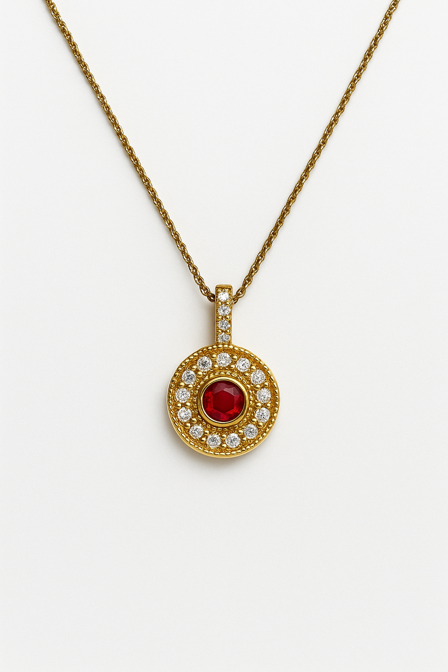 Blomster Jewellery Vedhæng 14 kt guld diamant BLHl1PD foto 1