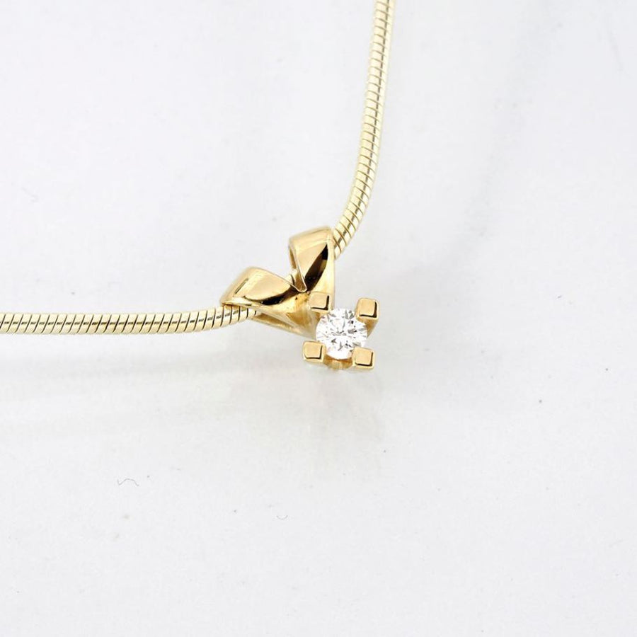 Jan Jørgensen Vedhæng 14 kt guld labgrown diamant AJP5G-LAB14K foto 1