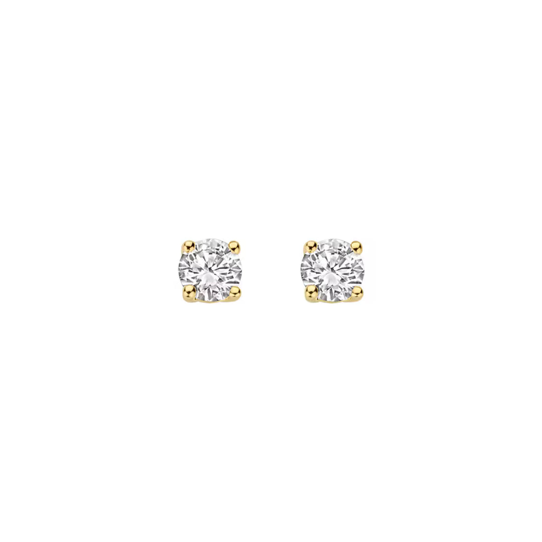 Blush ørestikker i 14 kt guld med 2 x 0,20 ct rund labgrown diamanter – klassisk elegant design