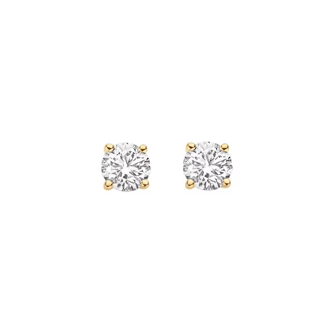 Blush ørestikker i 14 kt guld med 2 x 0,30 ct rund labgrown diamanter – klassisk tidløst design