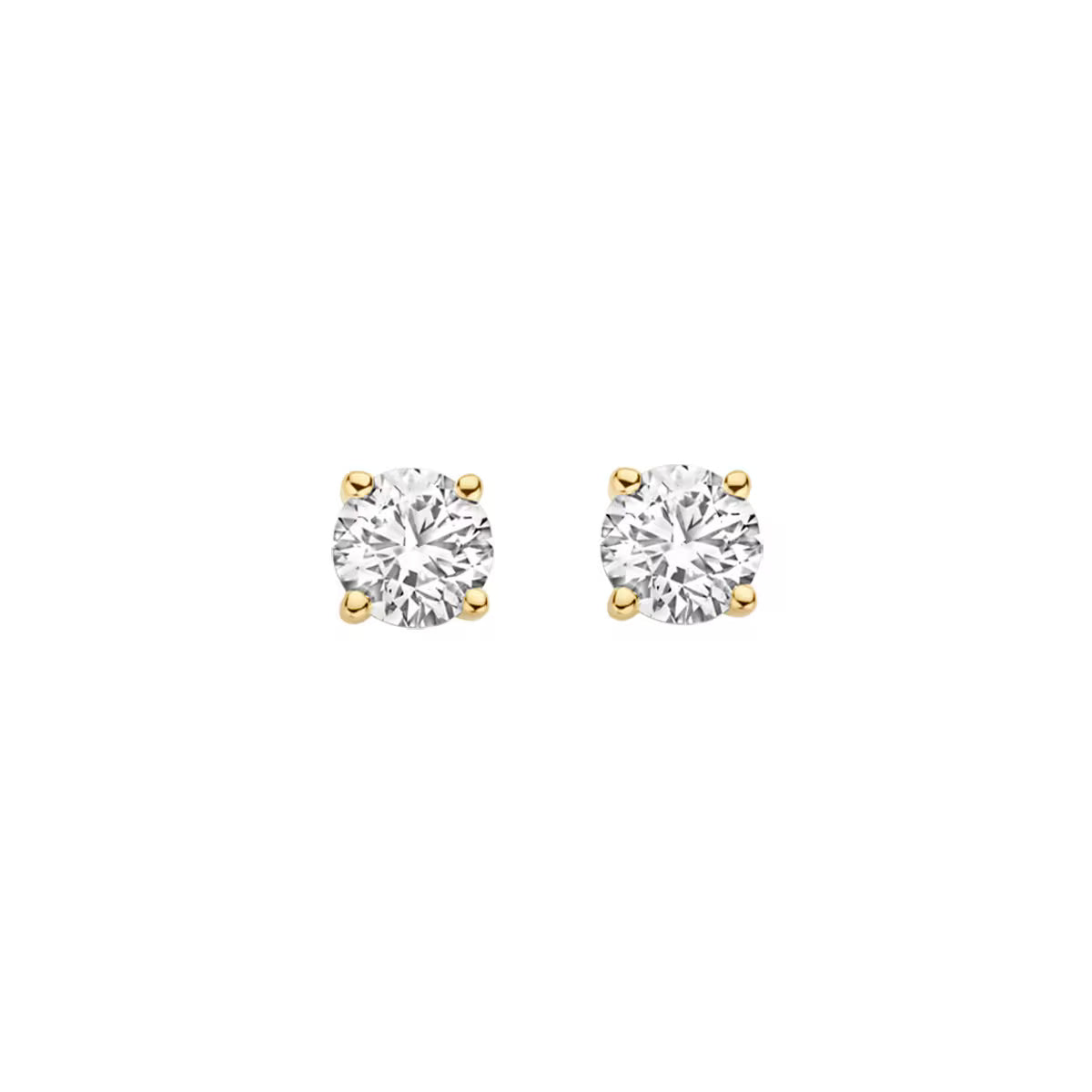 Blush ørestikker i 14 kt guld med 2 x 0,30 ct rund labgrown diamanter – klassisk tidløst design