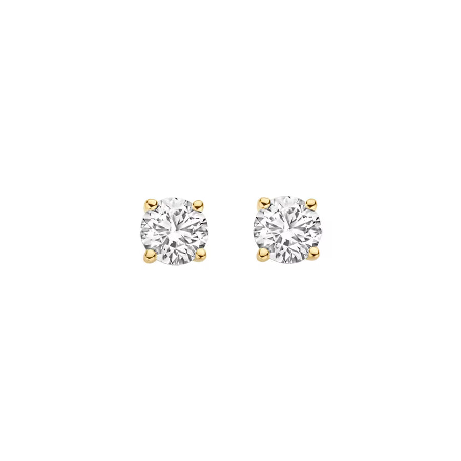 Blush ørestikker i 14 kt guld med 2 x 0,30 ct rund labgrown diamanter – klassisk tidløst design