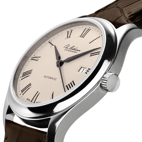 Ole Mathiesen 1919 Heritage men-size med læderrem 40mm