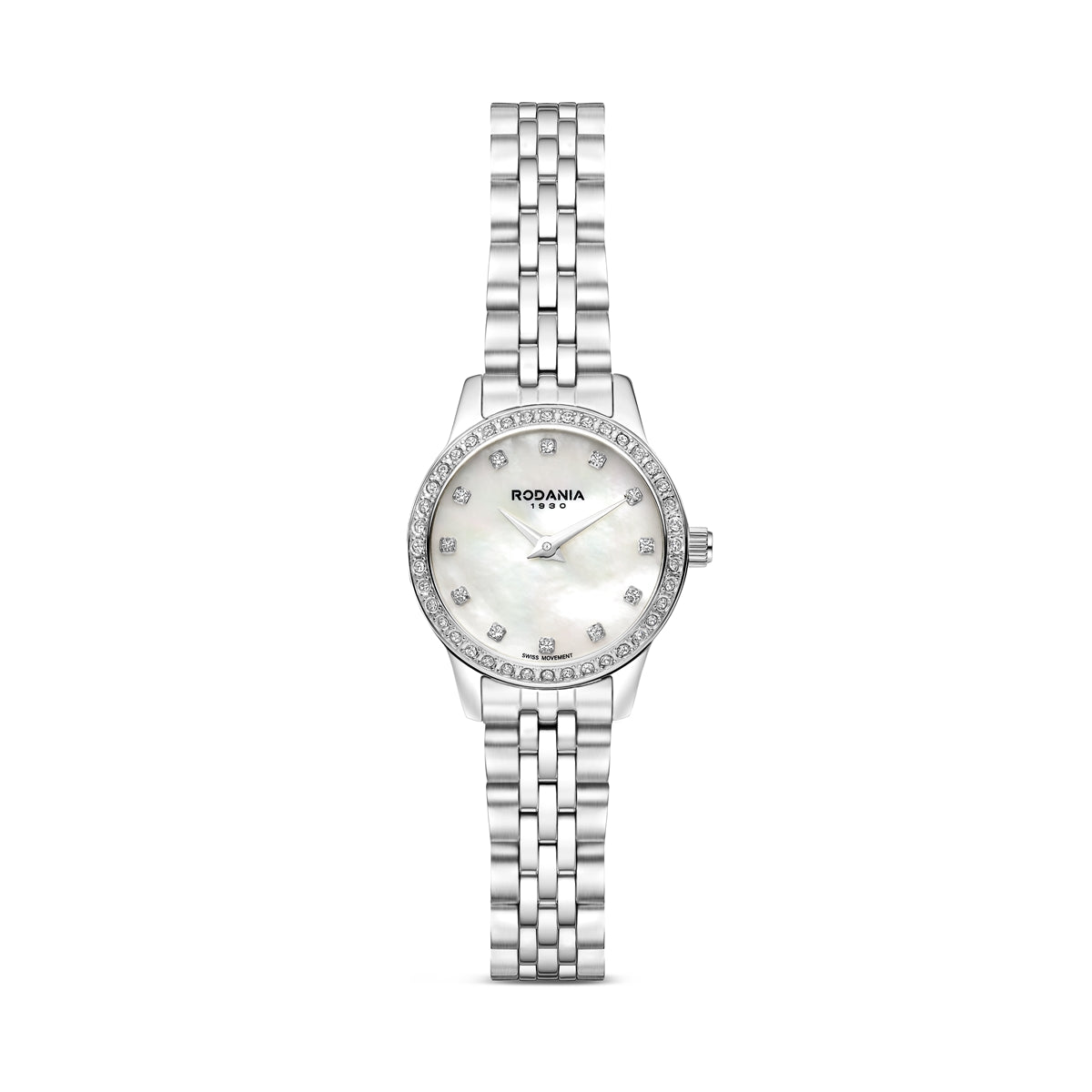 Rodania Montreux Mini R10036 dameur i sølvfarvet stål