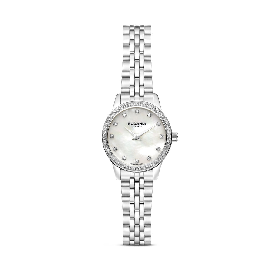 Rodania Montreux Mini R10036 dameur i sølvfarvet stål