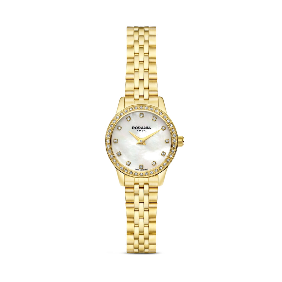 Rodania Montreux Mini R10038 dameur i guldfarvet stål