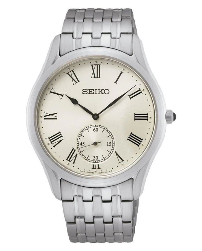 Seiko Dameur Classic - SRK047P1, med urkasse i stal, fra Seiko