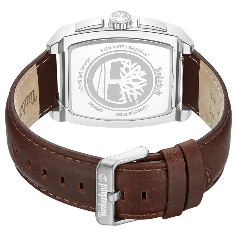Timberland Morristown TDWGF0094103 set bagfra med bagkasse i stål og brun rem med spænde
