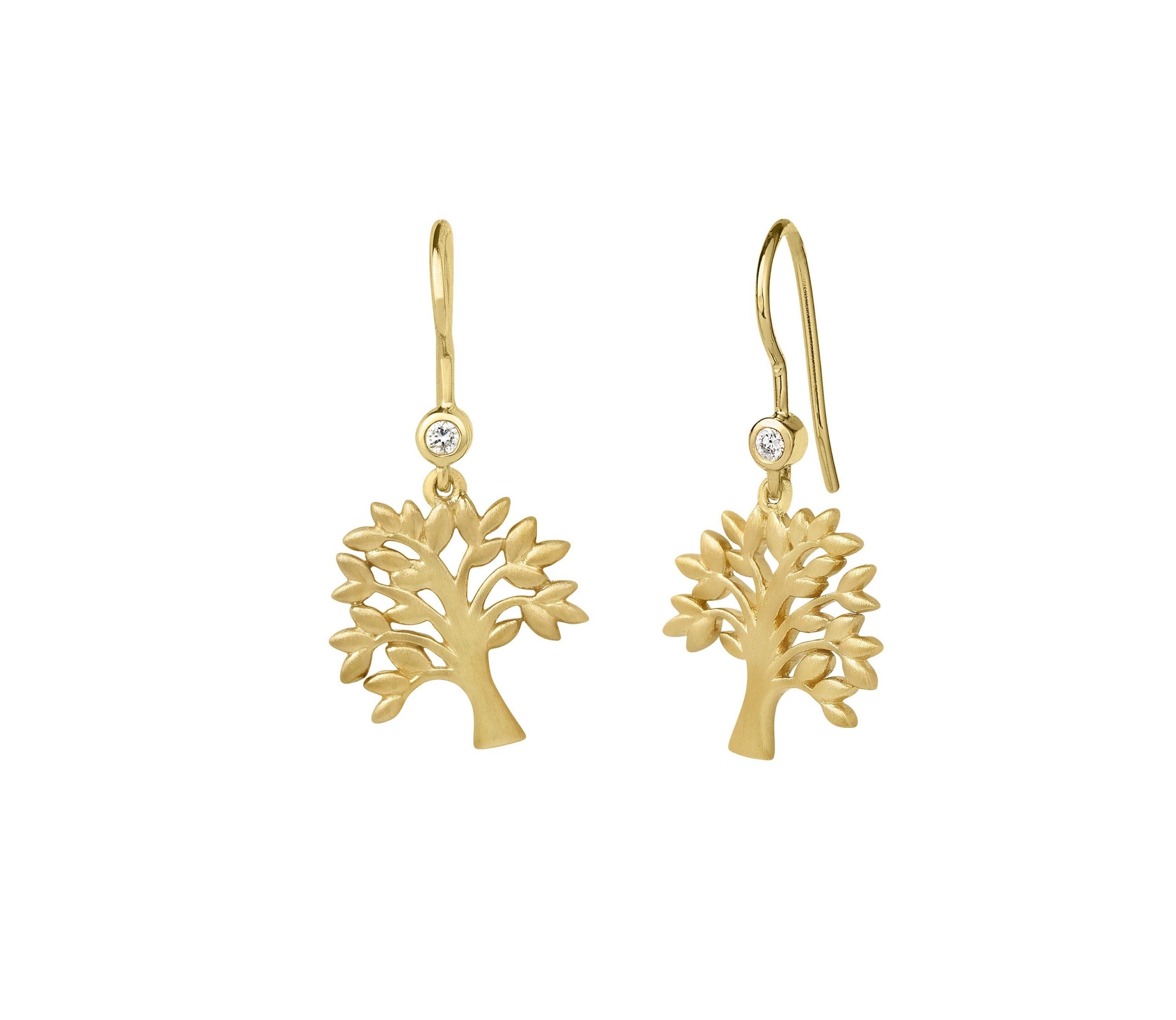 Tree of Life earring - gold 4-2501a-GP