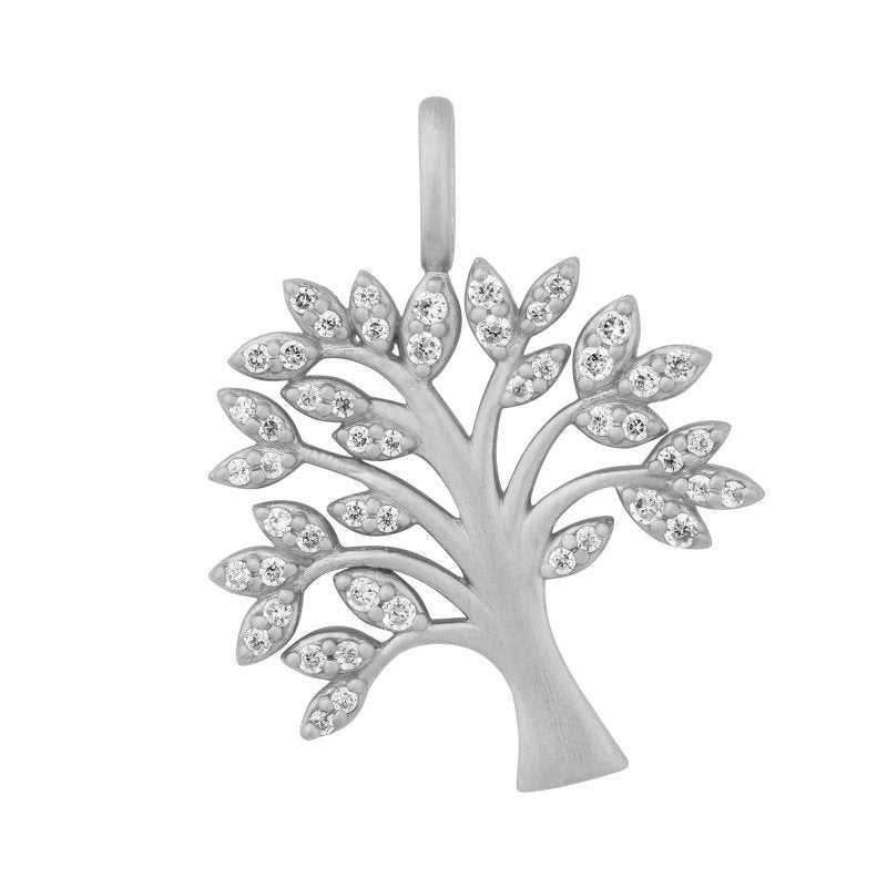 Tree of life sparkle pendant - Silver 7-2502a-R