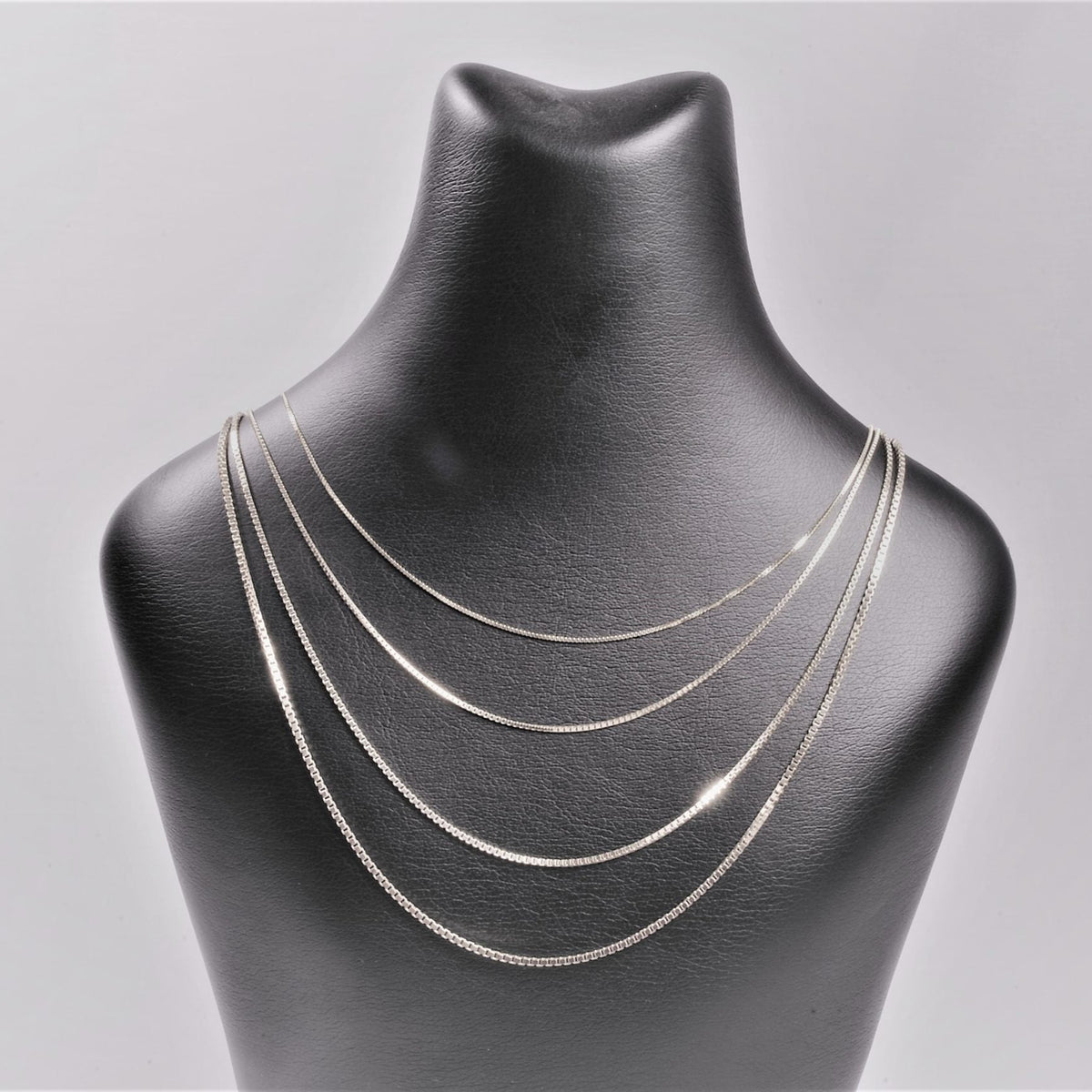 14Kt Hvidguld venezia halskæde 60cm, i white-gold, til female; male; unisex, fra BNH