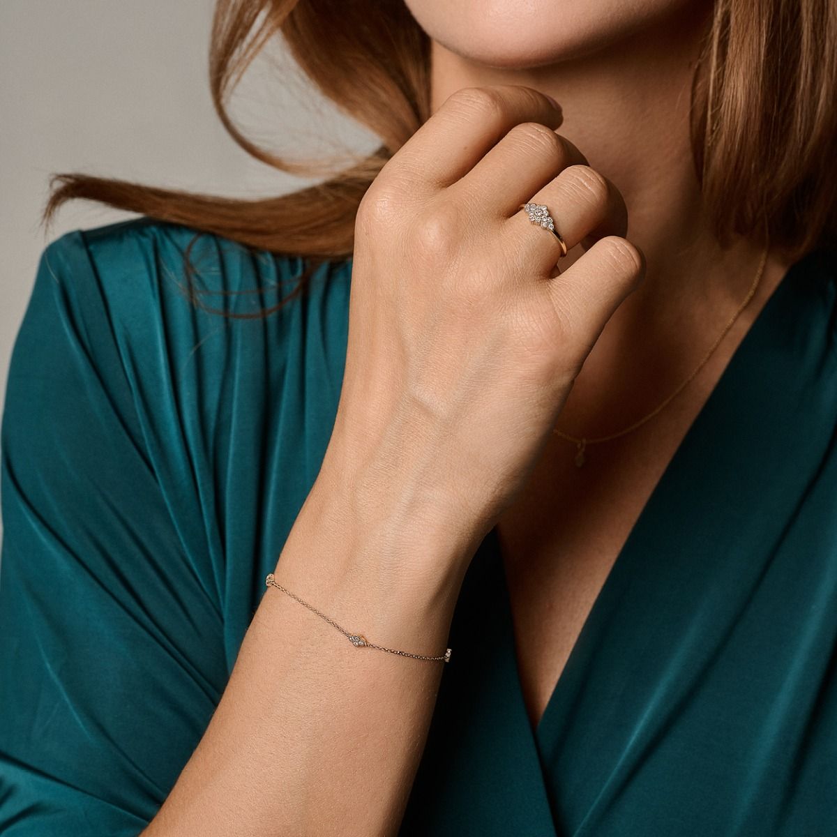 Nuran - Athene Ring 14kt M. Diamanter