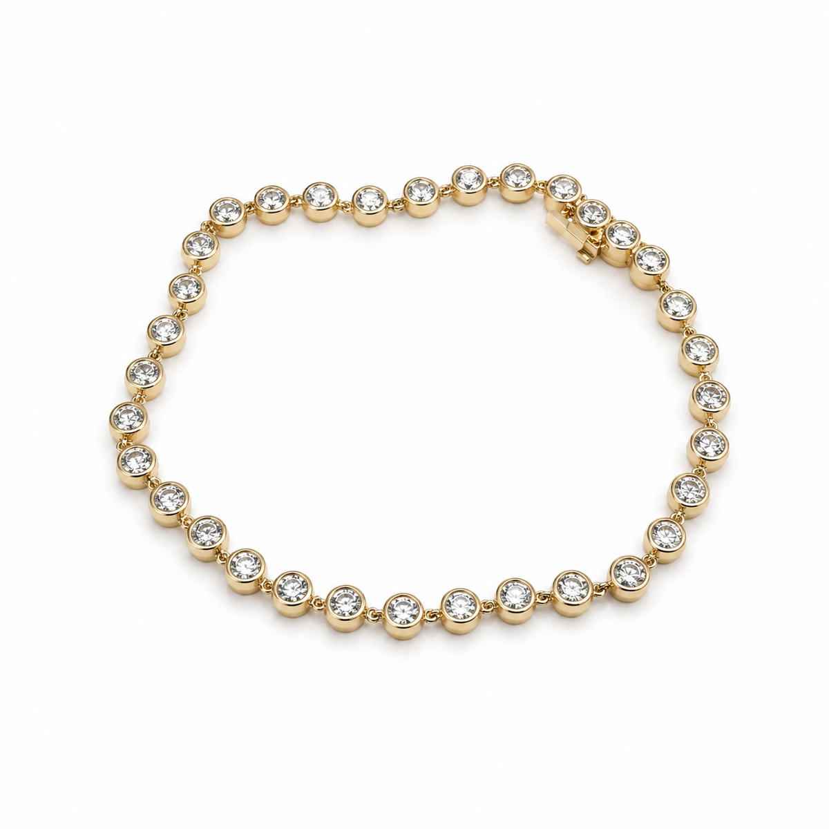 Solaris lab. diamond - 14Kt Tennis Armbånd 3,20ct - 17cm