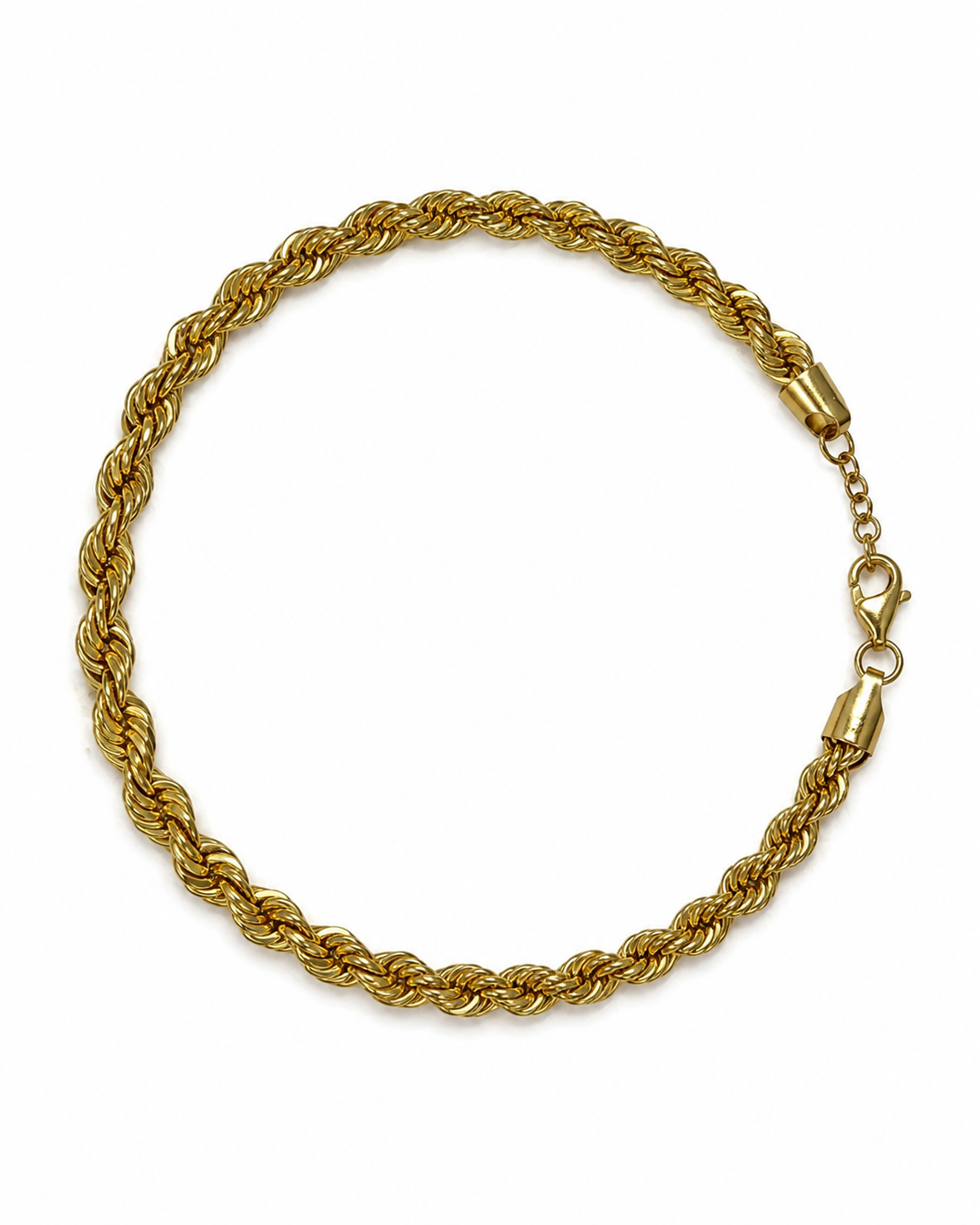 Brugt 14 kt. cordel armbånd 19+1 cm set samlet [ai-redigeret]