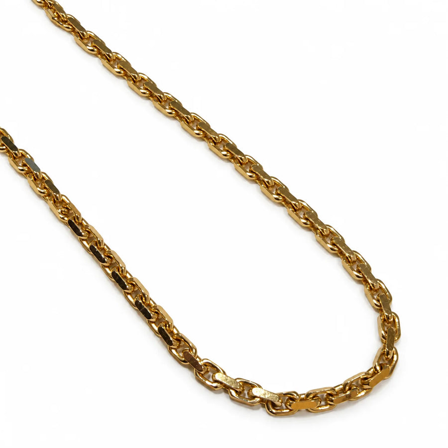 Brugt anker facetkæde i 14 kt. guld 50 cm - BRUGT0116 [ai-redigeret]