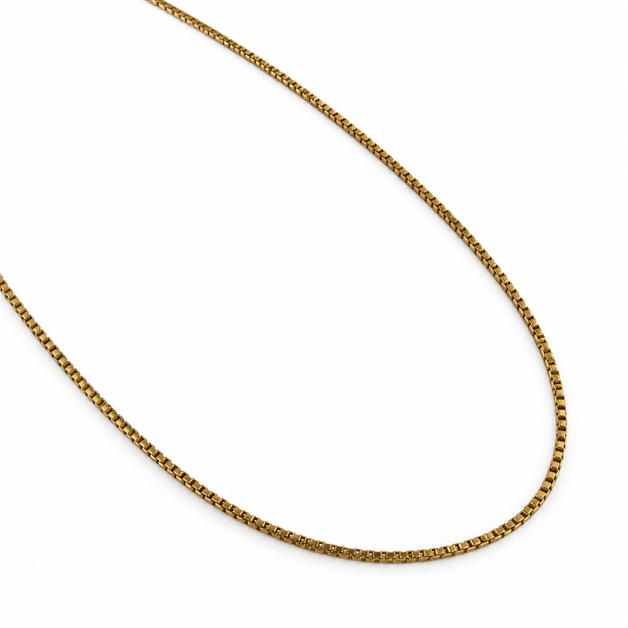 Brugt Venezia halskæde i 14 kt. guld 61 cm detalje af Venezia-led - BRUGT0118 [ai-redigeret]
