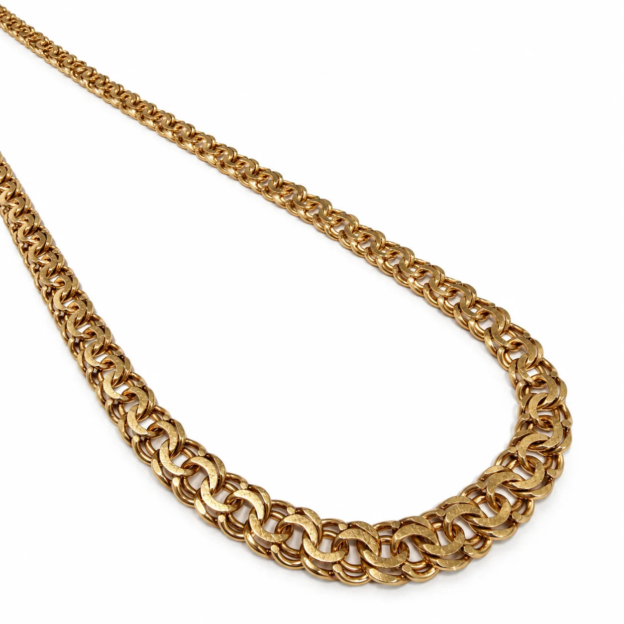Brugt Bismark halskæde i forløb i 14 kt. guld 45 cm - BRUGT0119 [ai-redigeret]