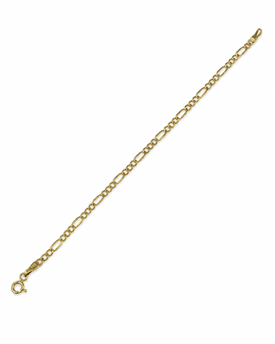 Brugt Figaro armbånd i 14 kt. 17 cm vist udstrakt [ai-redigeret]