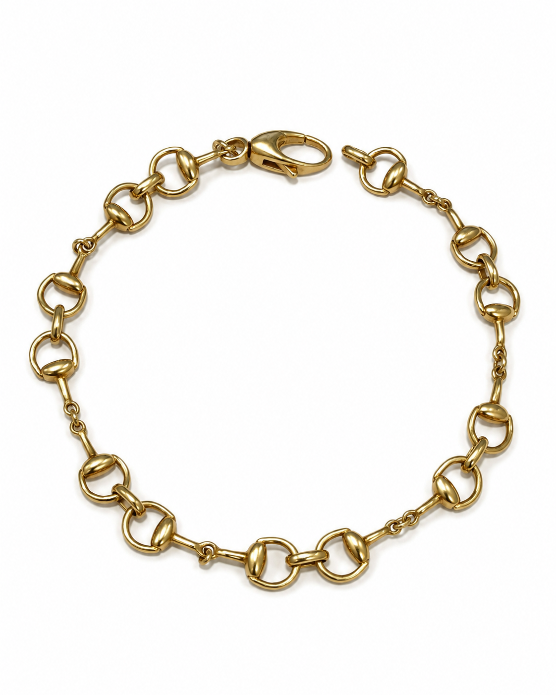 Brugt armbånd i 18 kt. stemplet Gucci 750 set forfra [ai-redigeret]