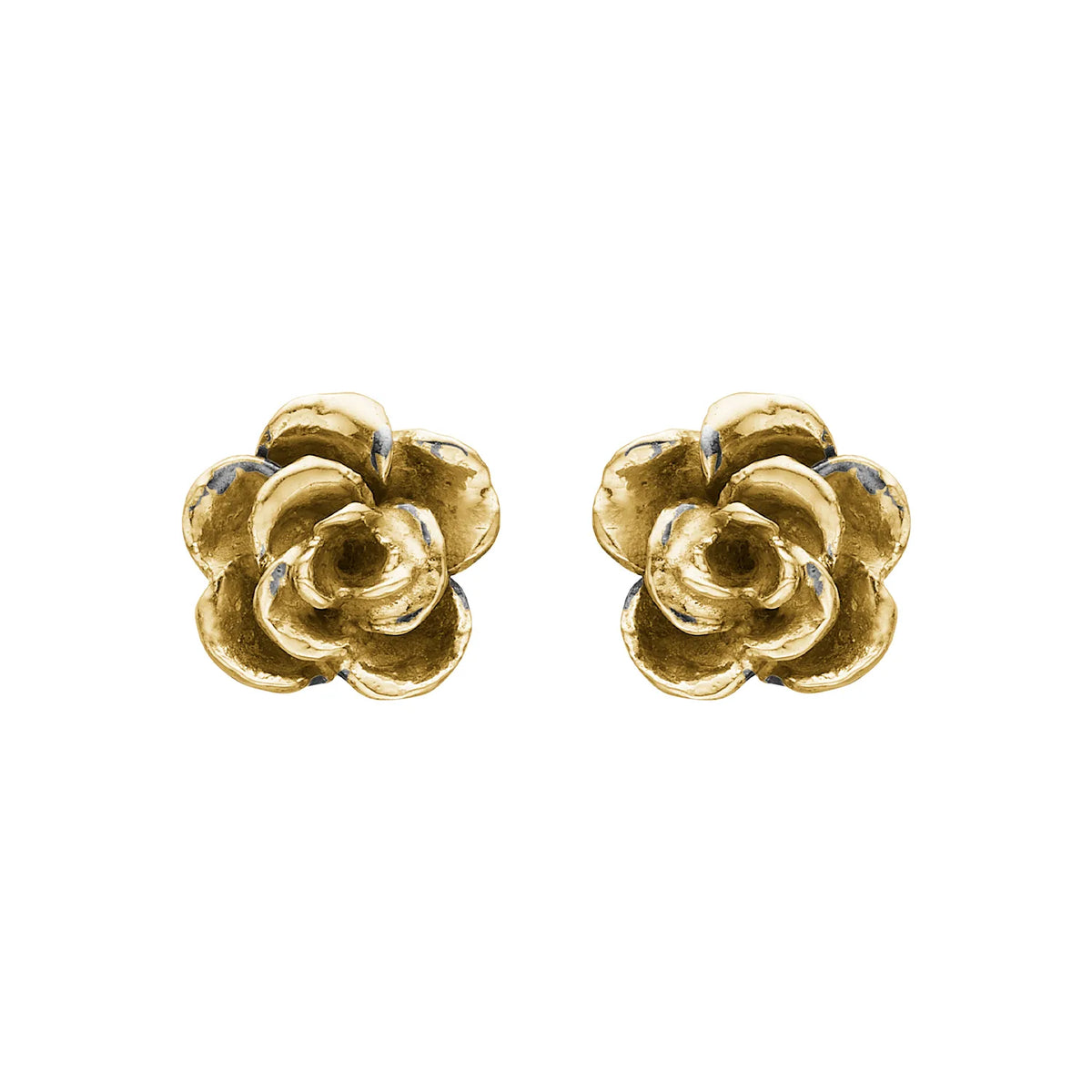 ByBirdie Aphrodite Golden Rose Ørestikkere i 925 sterling sølv og 18 kt guld