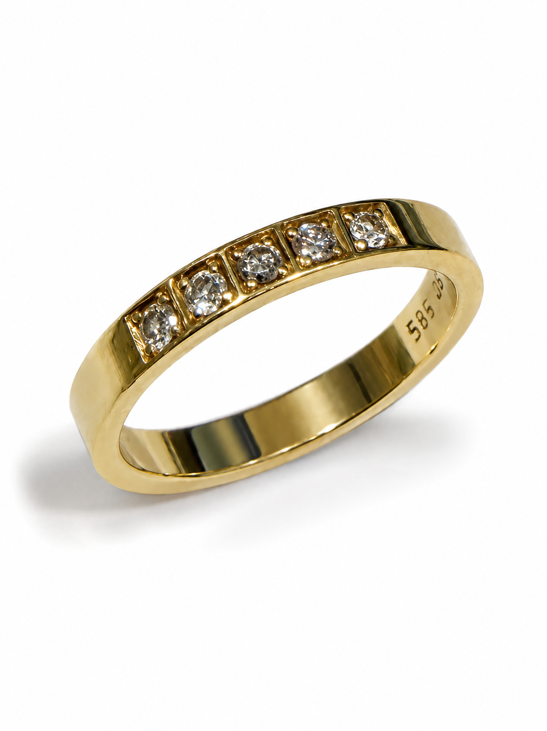 Brugt - 14kt alliancering - str 53