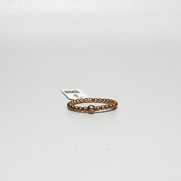 Lene Visholm Ring 14kt rose m. dia -str 51